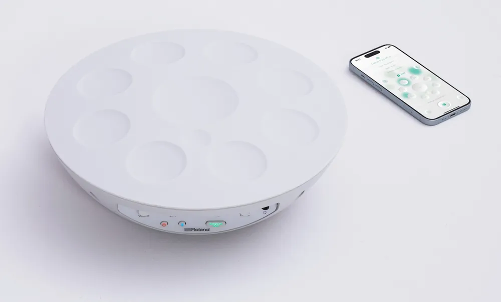 ROLAND MN-10 Mood Pan Digital Hand Pan White Digitale Handpan Online Kaufen
