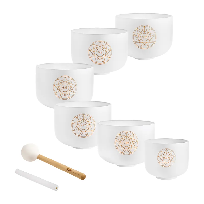 MEINL SOLCSBSET Sonic Energy Solfeggio Kristallklangschalen Set Preiswert