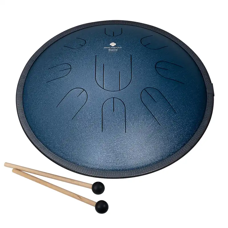 Expressversand SELA SE 381 Melody Tongue Drum 14 D Amara Navy Steeldrum inkl. Zubehör