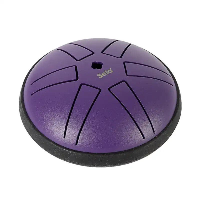 Ausverkauf SELA SETD4M2 Melody Tongue Drum 4 D-Dur pentat. Steeldrum inkl. Zubehör, purple