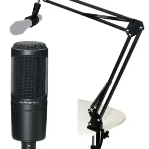 AUDIO-TECHNICA AT2020 Kondensator Bundle 1 Grossmembramikrofon inkl. Gelenkarm Aktuell