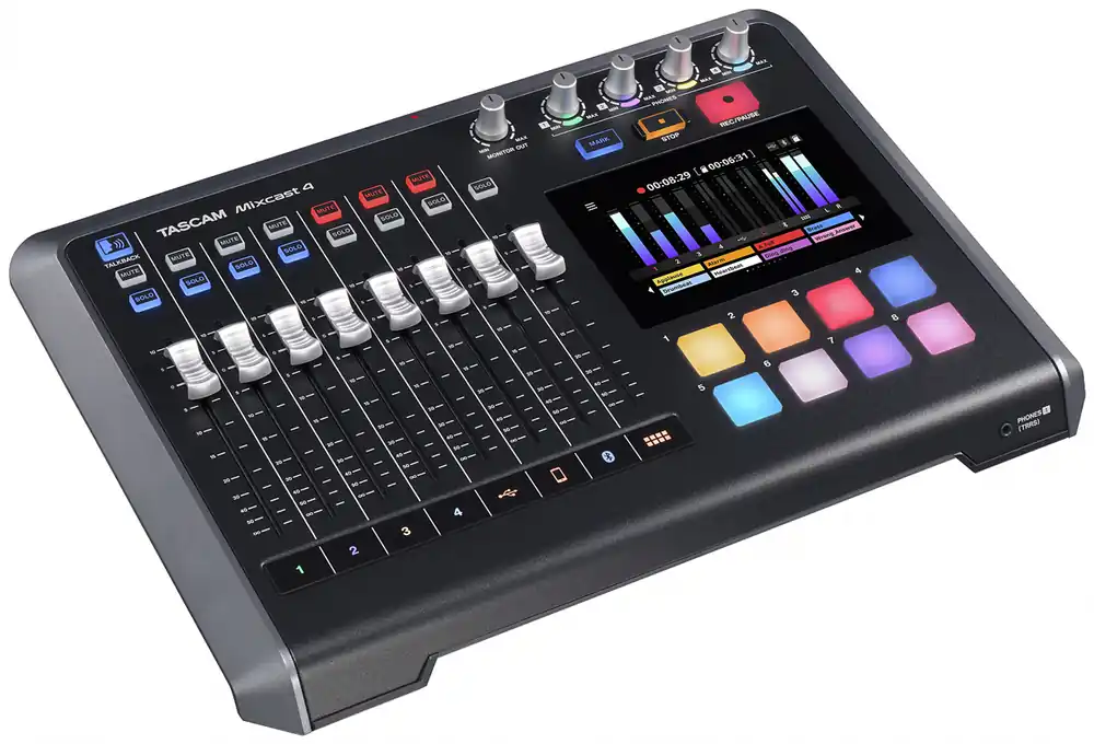 TASCAM Mixcast 4 Podcast Station Aufnahmemischpult Geprüft