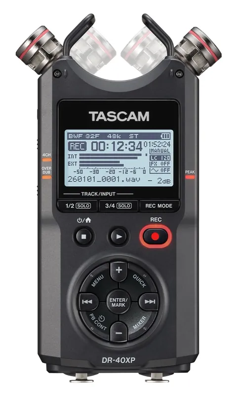 TASCAM DR-40XP portabler 4 Kanal Audio-Recorder und USB-Interface Jetzt Bestellen