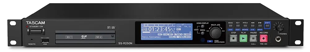 TASCAM SS-R250N Netzwerkfähiger Solid-State-Audiorecorder Begrenztes Angebot