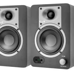Solange Der Vorrat Reicht FLUID AUDIO C35BT aktiv Bluetooth 64Watt/3,5Zoll Desktop-Monitore (Paar)