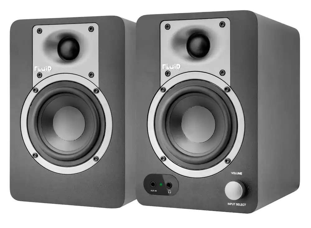 Solange Der Vorrat Reicht FLUID AUDIO C35BT aktiv Bluetooth 64Watt/3,5Zoll Desktop-Monitore (Paar)