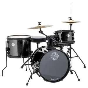 Bestpreis LUDWIG LC178X016 Questlove Pocket Kit 16-10-13-12 Drumset 4-tlg. Hardware/Becken, blk sparkle