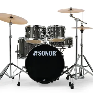 Letzte Chance SONOR AQX Stage Set BMS Schlagzeug inkl. Hardware, black midnight sparkle