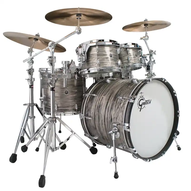 Highlight GRETSCH USA Brooklyn 22-10-12-16 Grey Oyster Shellset ohne Hardware und Becken