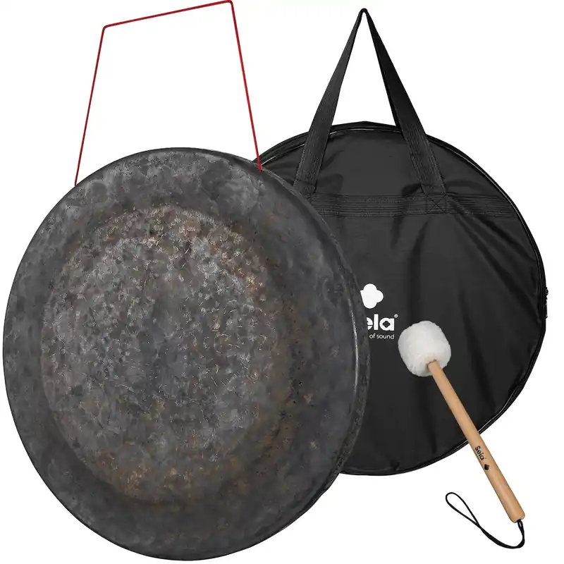 Garantierte Lieferung SELA SEGO36CHD Dark Moon Gong 36Zoll/90cm Gong mit Schlägel und Tragetasche