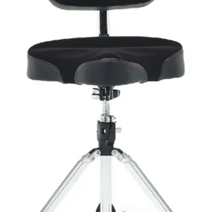GIBRALTAR 9608-MB Drum Throne Schlagzeughocker, Sattelsitz, schwarz Solange Der Vorrat Reicht