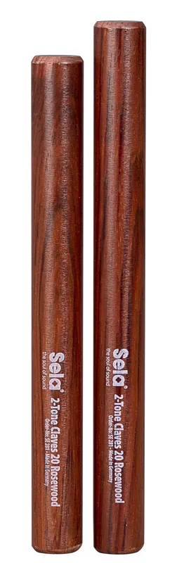 Neu Im Sortiment SELA SE 281 Palisander 2-Tone Claves 20 Klanghölzer (Paar)