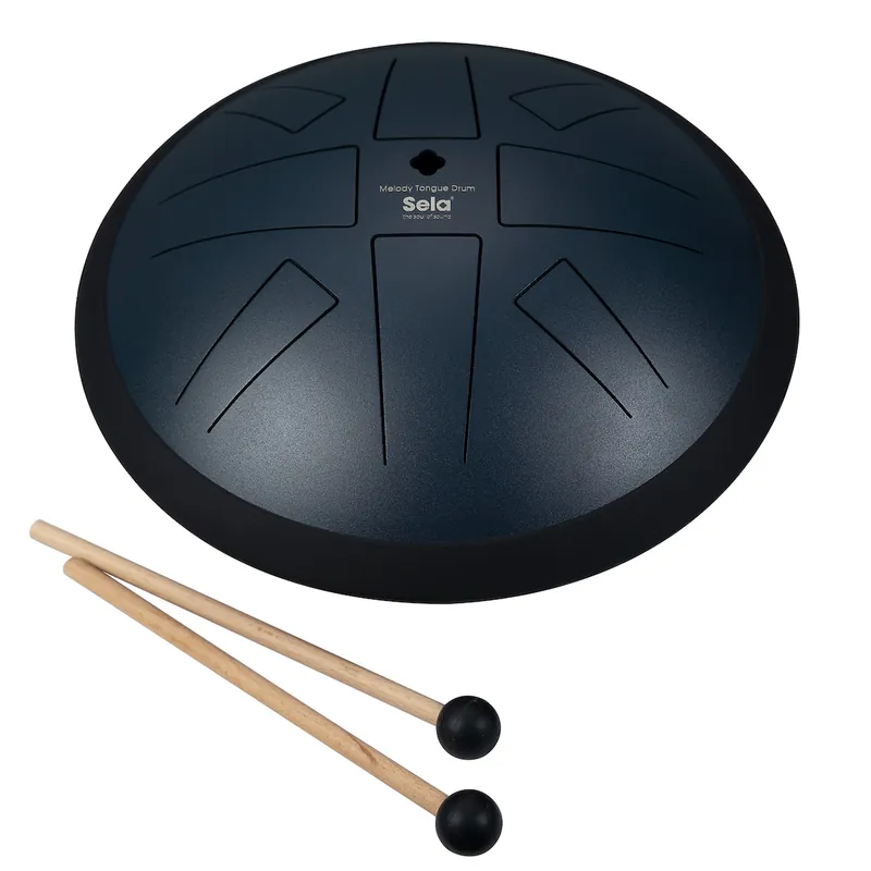 Top-Preis SELA SE 371 Melody Tongue Drum 10 D Akebono Navy Steeldrum inkl. Zubehör