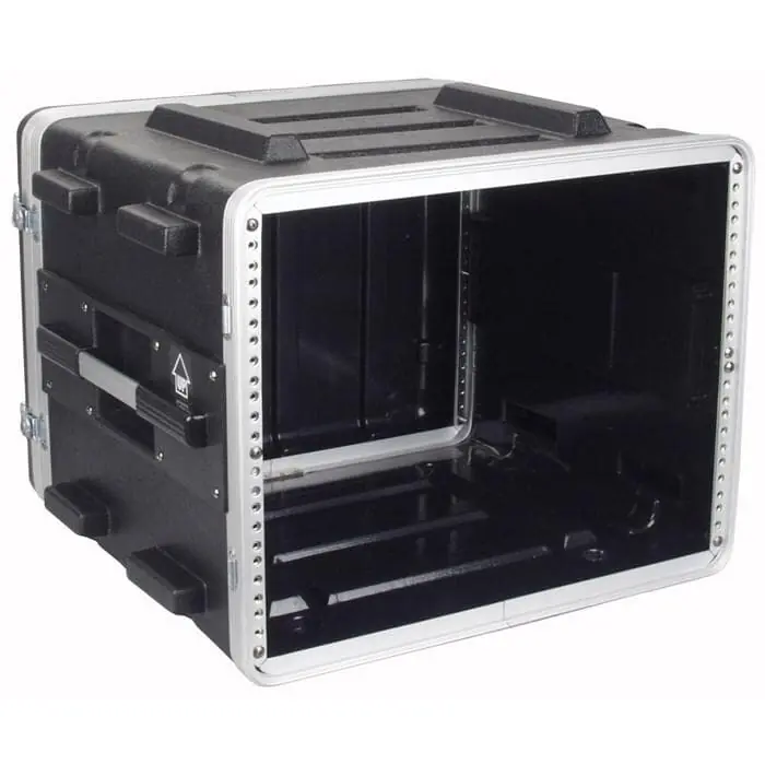 Kunststoff-Rack 19", 8HE, DD, schwarz Begrenztes Angebot