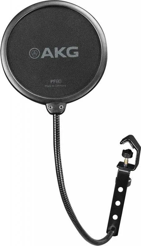 AKG PF80 - Universal Poppschutz für Vokal-Recording Mikrofone. Doppelter Nylonschirm mit 13 cm Durch Markenprodukt