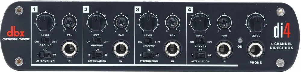 dbx Di4 Aktive 4-Kanal DI-Box mit Line-Mixer Nur Für Kurze Zeit