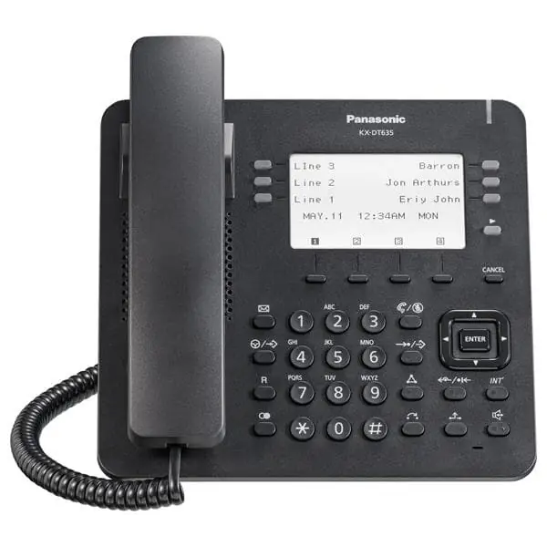Kracherpreis PANASONIC KX-DT635NE-B - Business Digital Terminal (3.6 Monochrom LC-Display / 6x4 F