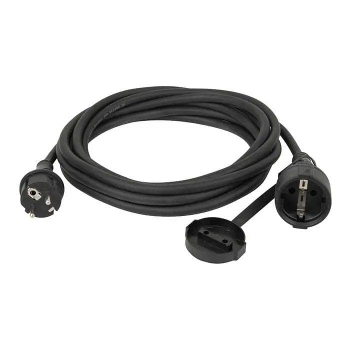 Top-Preis DAP H07RN-F 3G2.5 Schutzkontakt Verlängerungskabel 100 cm, schwarz