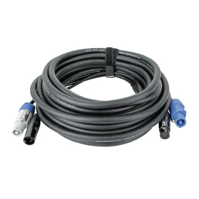 Jetzt Kaufen DAP FP21 Hybrid Cable - Power Pro & 5-pin XLR - DMX / Power - 10 m - schwarze Ummantelung