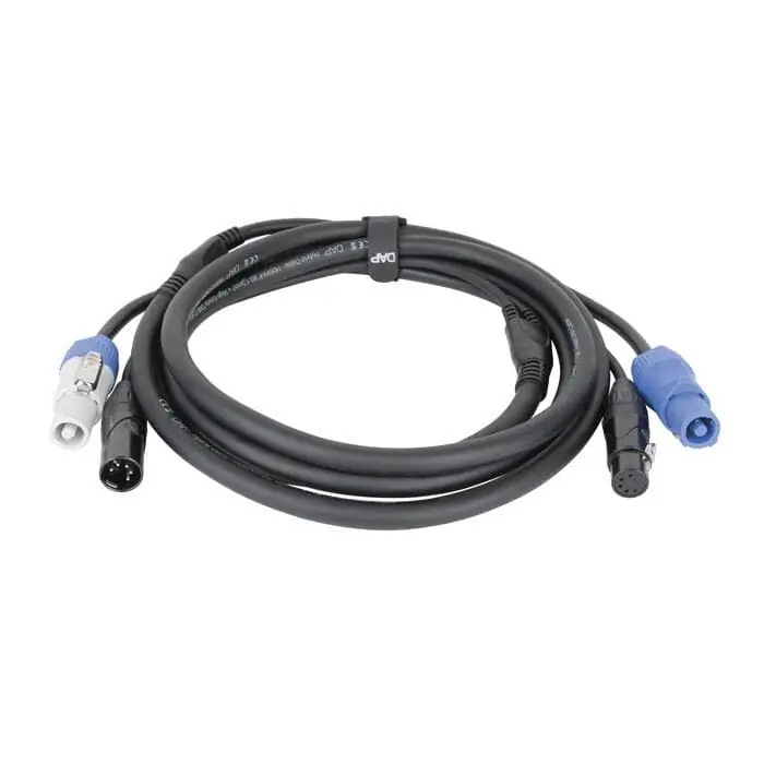 Angebot DAP FP21 Hybrid Cable - Power Pro & 5-pin XLR - DMX / Power - 6 m - schwarze Ummantelung