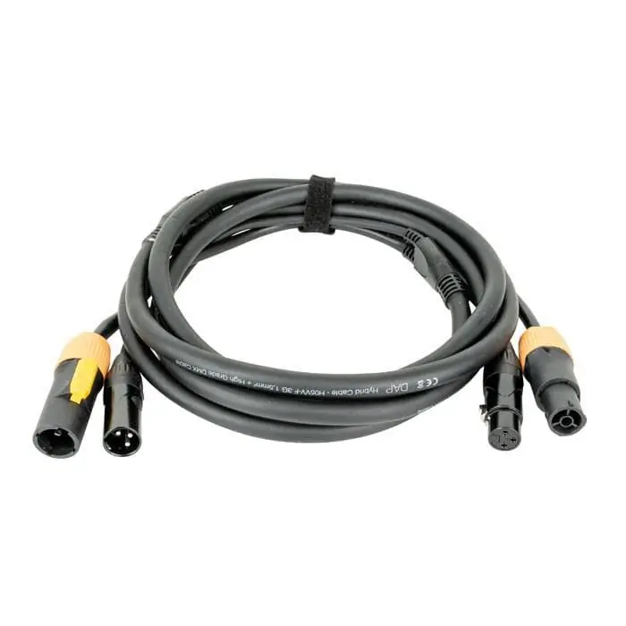Jetzt Kaufen DAP FP22 Hybrid Cable - Power Pro True & 3-pin XLR - DMX / Power - 3 m - schwarze Ummantelung