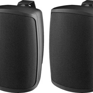 Super-Preis MONACOR WALL-08T/SW, 2-Wege-ELA-Lautsprecherboxen-Paar (schwarz)