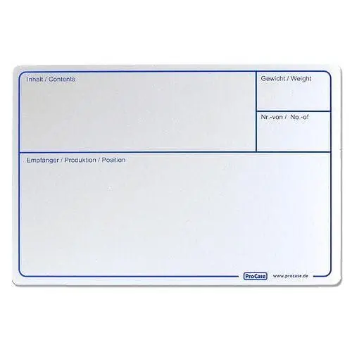 Günstig ProCase TourLabel Produktions-Schild selbstklebend