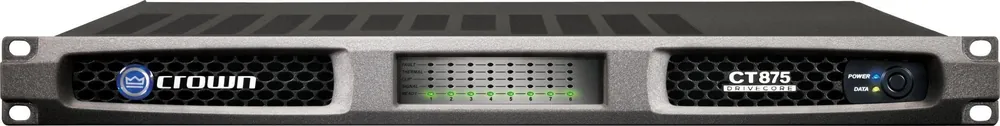 Crown CT 875, Lüfterloser 8-Kanal Verstärker für den Installationsbereich Schneller Versand