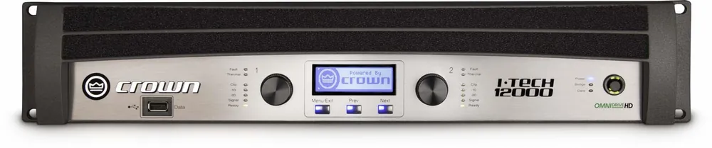Crown IT 12000 HD - Netzwerkfähiger PA-Verstärker mit DSP, 2x 4.500 Watt Schneller Versand