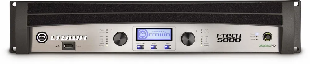Crown I-Tech 5000 HD, Hochleistung-Endstufe 2x2500W/4 Ohm Ausverkauf