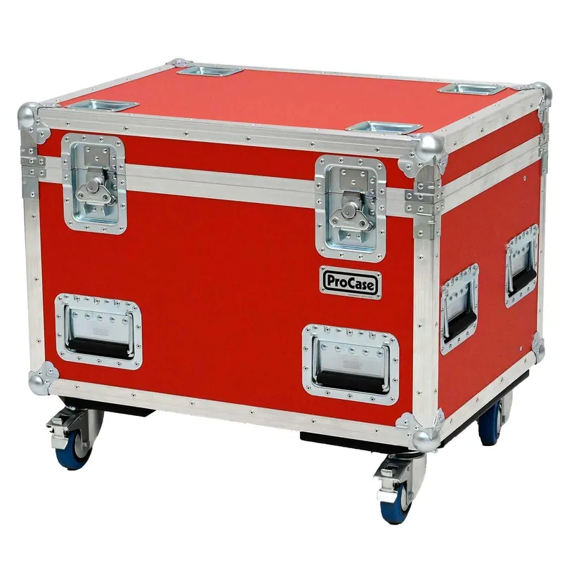 Zertifiziert ProCase Flightcase für 4x Cameo Light Auro Spot Z300 (für Integralschäume),m schwarz, RAL 9004