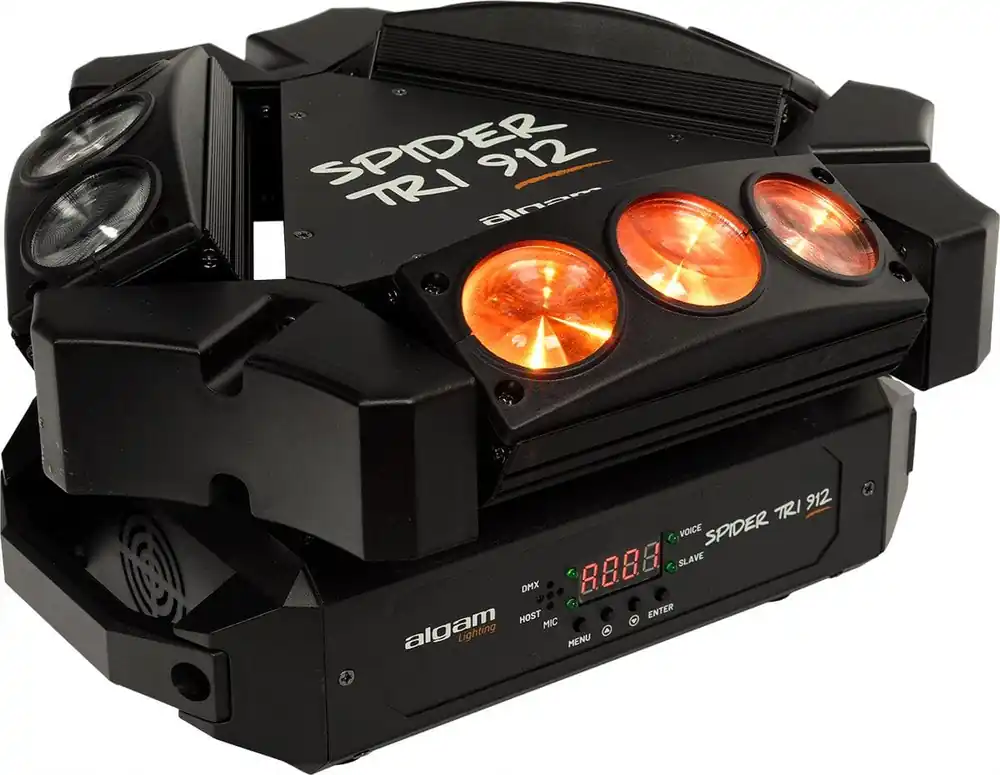 Solange Der Vorrat Reicht algam Lighting SPIDER-TRI-912 - motorisierte Mini-Beam-Bars 9x12W - B-STOCK