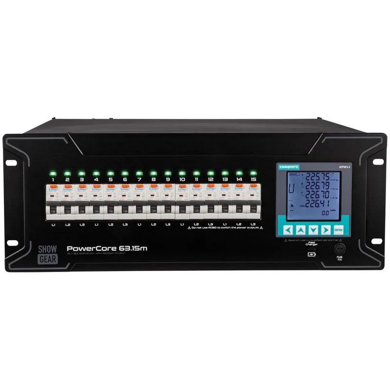 Showgear PowerCore 63.15m - Stromverteiler 9x Schuko + 2x Multipin H16 Jetzt Bestellen