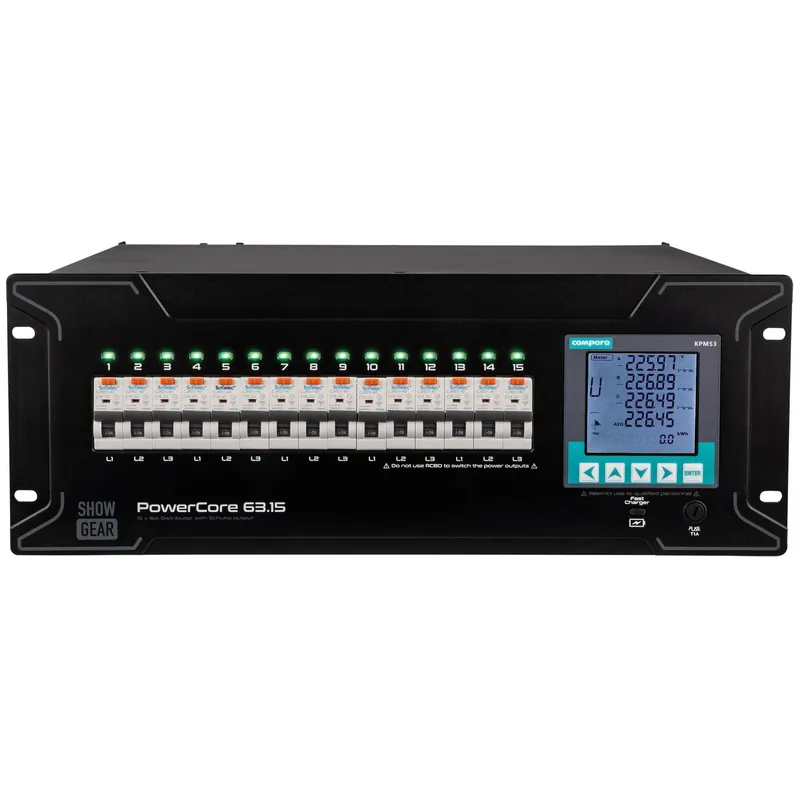 Neue Ware Showgear PowerCore 63.15 - Stromverteiler 15x Schuko