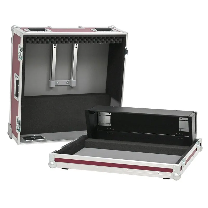 Sonderaktion ProCase Standard-Mixercase Trolley 2-teilig für Allen&Heath Qu-6 / Qu-6D - Farbe: schwarz, RAL 9004