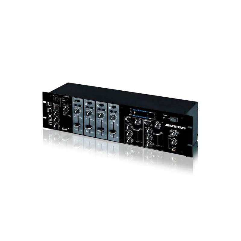 JB Systems - MIX 5.2 - 2 Zonenmischer mit 5 Eingängen 2HE - B-Ware Nur Heute