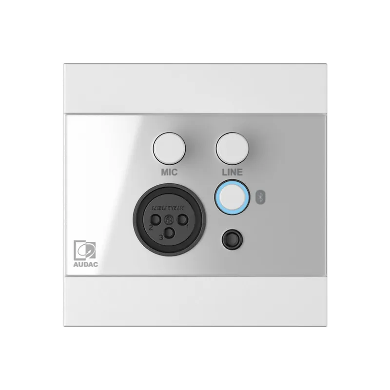 Begrenztes Angebot Audac WP225/W - Wandbedienfeld, Mic- & Line- & Bluetooth-In