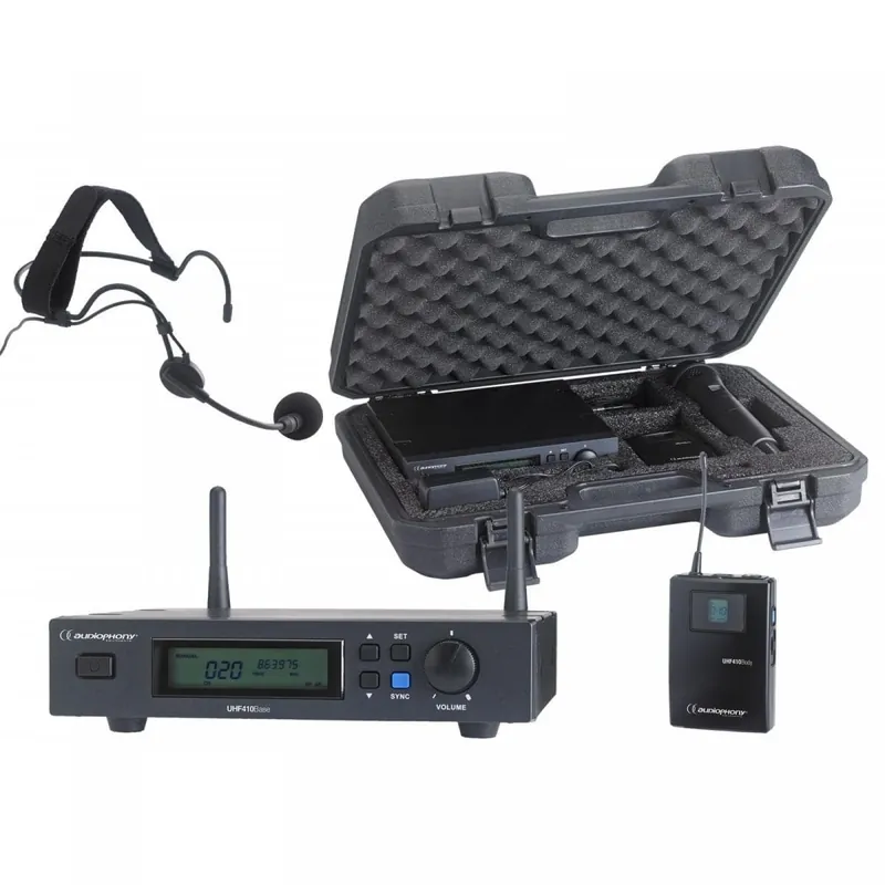 Knallerangebot Audiophony PACK-UHF410-HEAD-F8 - Funkmikrofon Set UHF mit Handsender