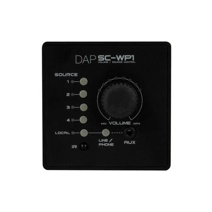 Versand Am Gleichen Tag DAP SC-WP1, Wand-Bedienfeld für SC-5.2 Signalwahlschalter - schwarz