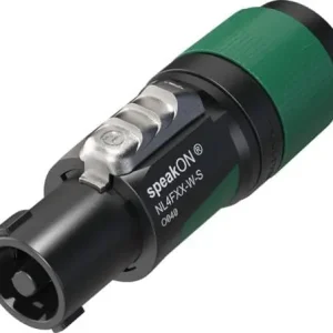 Neutrik NL4FXX-W-S 4 poliger speakON Kabelstecker, Schraubklemmtechnik, Spannzangenzugentlastung für Kabeldurchmesser 6 bis 12 mm Neue Kollektion