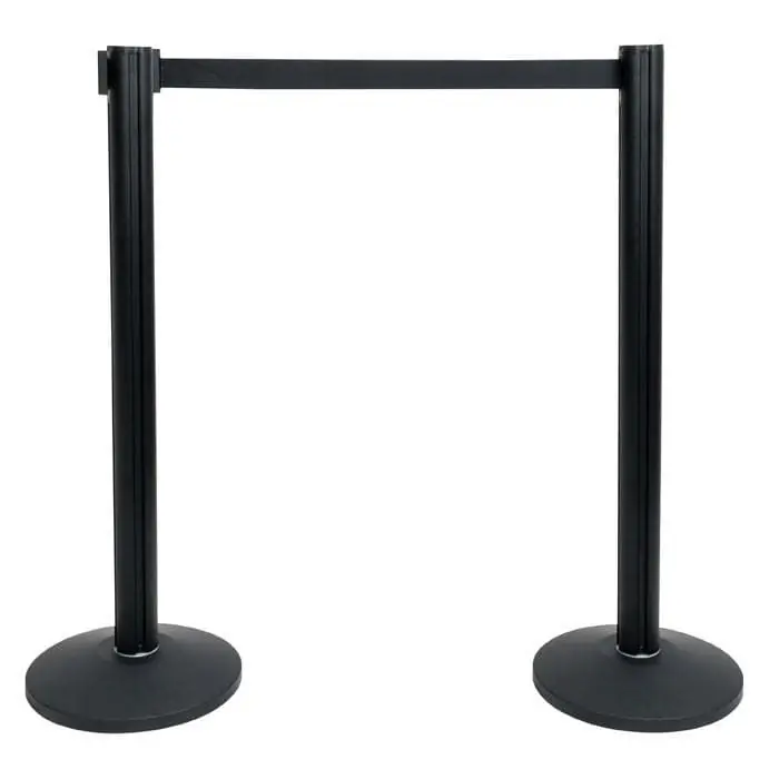 Direkt Vom Hersteller Showgear 2 m Adjustable Crowd Barrier PRO, Schwarz