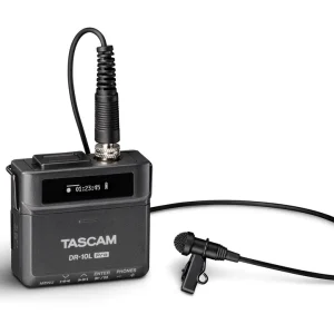 Mega-Angebot Tascam DR-10L Pro - 32-Bit-Float-Audiorecorder mit Lavalier-Mikrofon