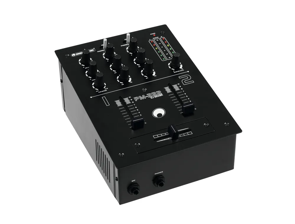 OMNITRONIC PM-222 2-Kanal-DJ-Mixer Aktuell