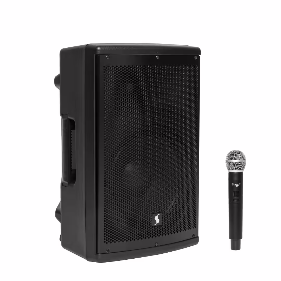 Stagg AS12B PA Akkubox mit Funkmikrofon Expressversand