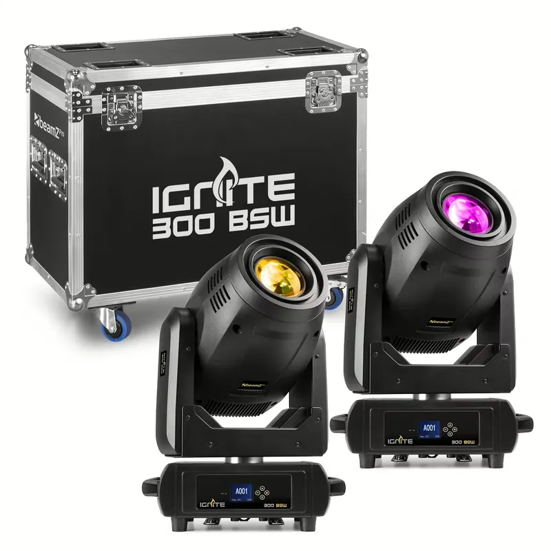 Sichere Zahlung BeamZ Ignite 300 BSW Moving Head 300W LED Tourset