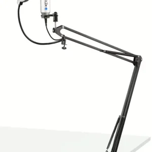 Garantierte Lieferung Vonyx CMS320S Studio-USB-Mikrofon mit Echo und Arm Silber