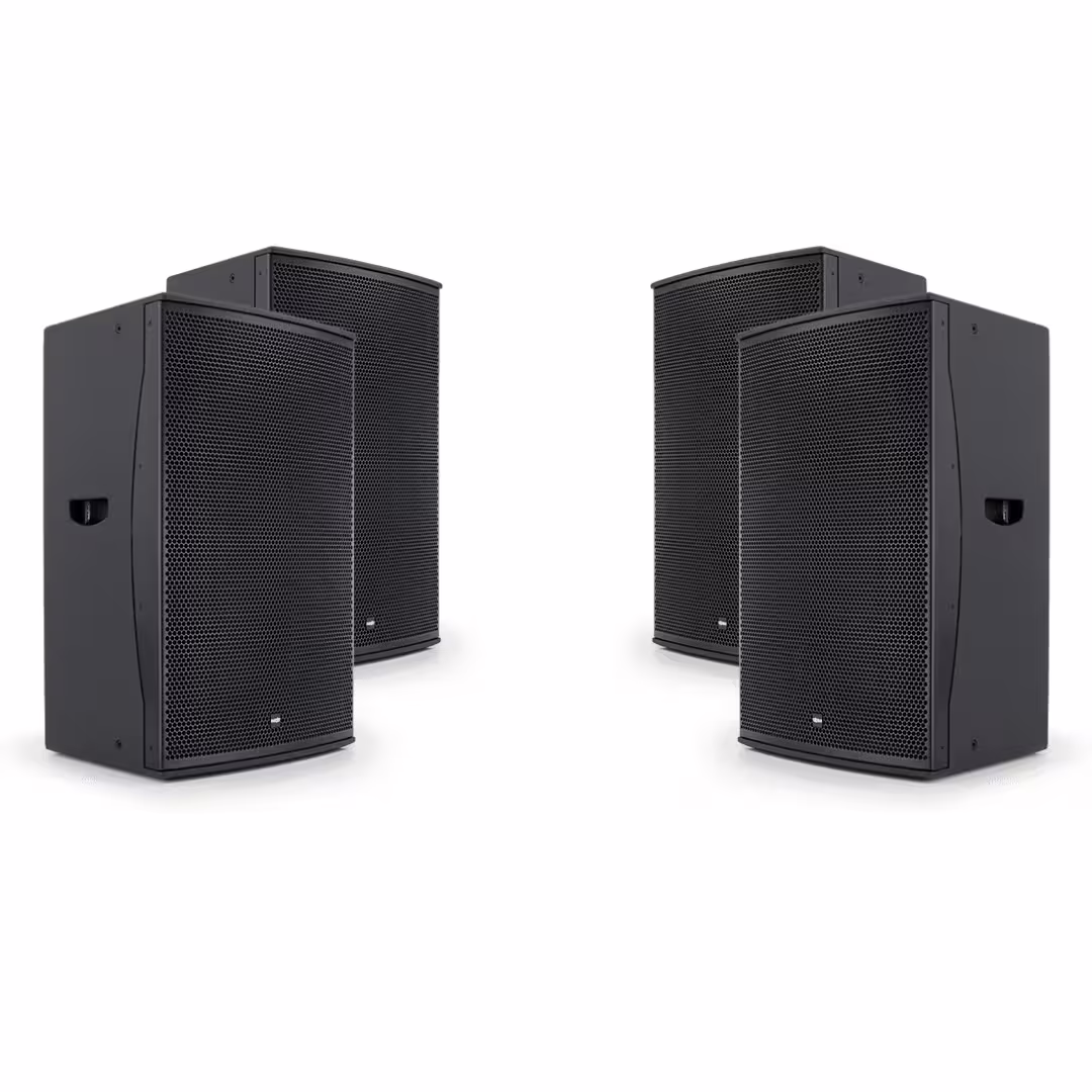 NEXT audiocom 4Pro15A - Aktives Installations-Set mit 3200W RMS Garantierte Lieferung