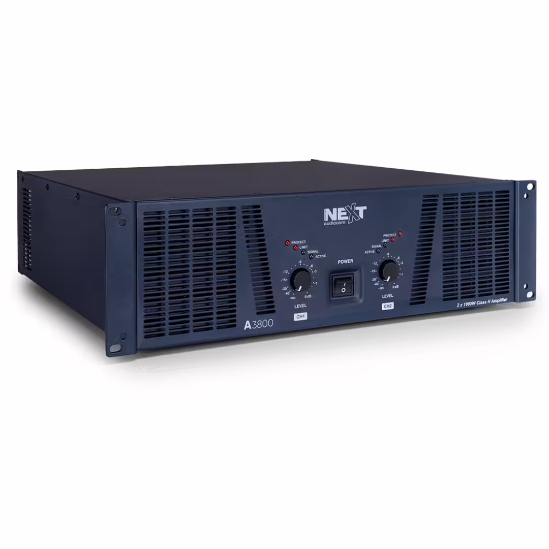 NEXT audiocom A3800 - Stereo PA Endstufe 3800W Class H 2 Ohm stabil Highlight