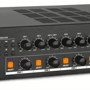 Preiswert Power Dynamics PDV360MP3 100V Verstärker mit 4 Zonen und Multimedia Player