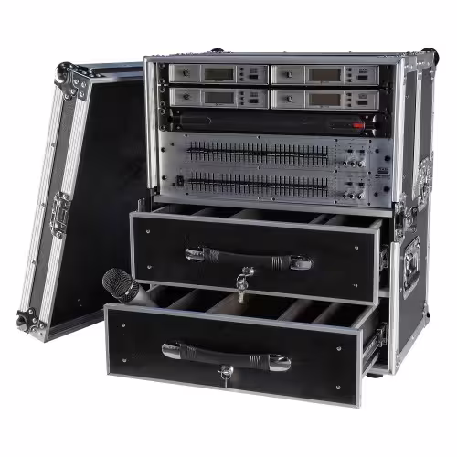 Showgear Funkmikrofon Case 2 - 19" 6HE mit 2 Schubladen Top-Angebot